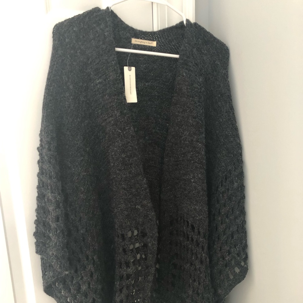 Anthropologie draped sweater NWT